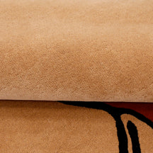 Minimal Rose Lady Hand Tufted Wool Wall Rug