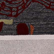 Red Musician Trio Hand Tufted Wool Wall Rug