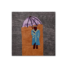 Ceremonial Guard Under Parasol Hand Tufted Wool Viscose Wall Rug