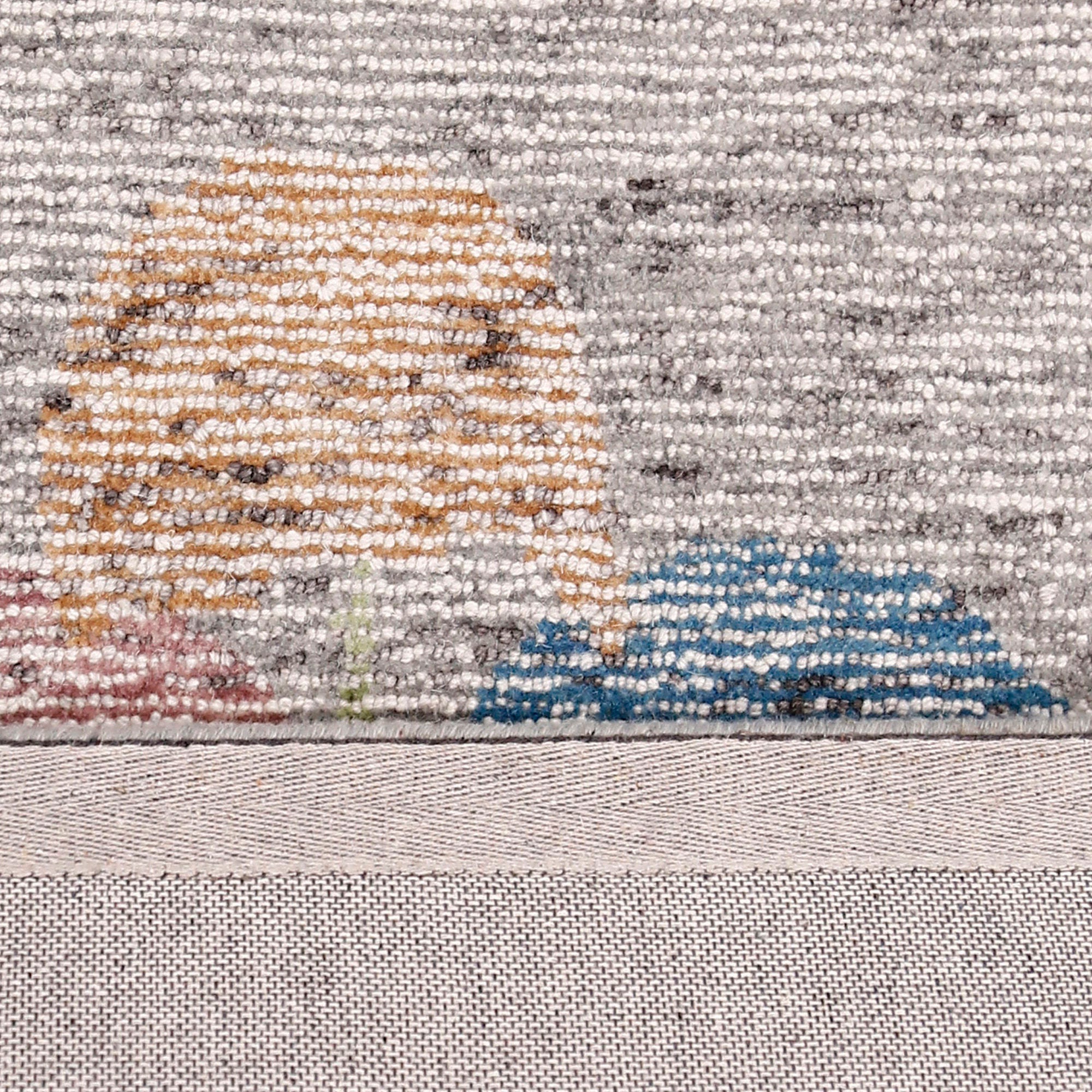 Pastel Umbrella Cluster Hand Tufted Wool Wall Rug
