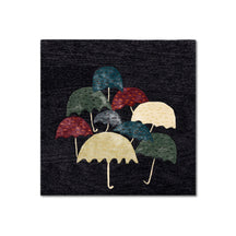 Colorful Umbrella Cluster Hand Tufted Wool Viscose Wall Rug