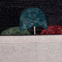 Colorful Umbrella Cluster Hand Tufted Wool Viscose Wall Rug