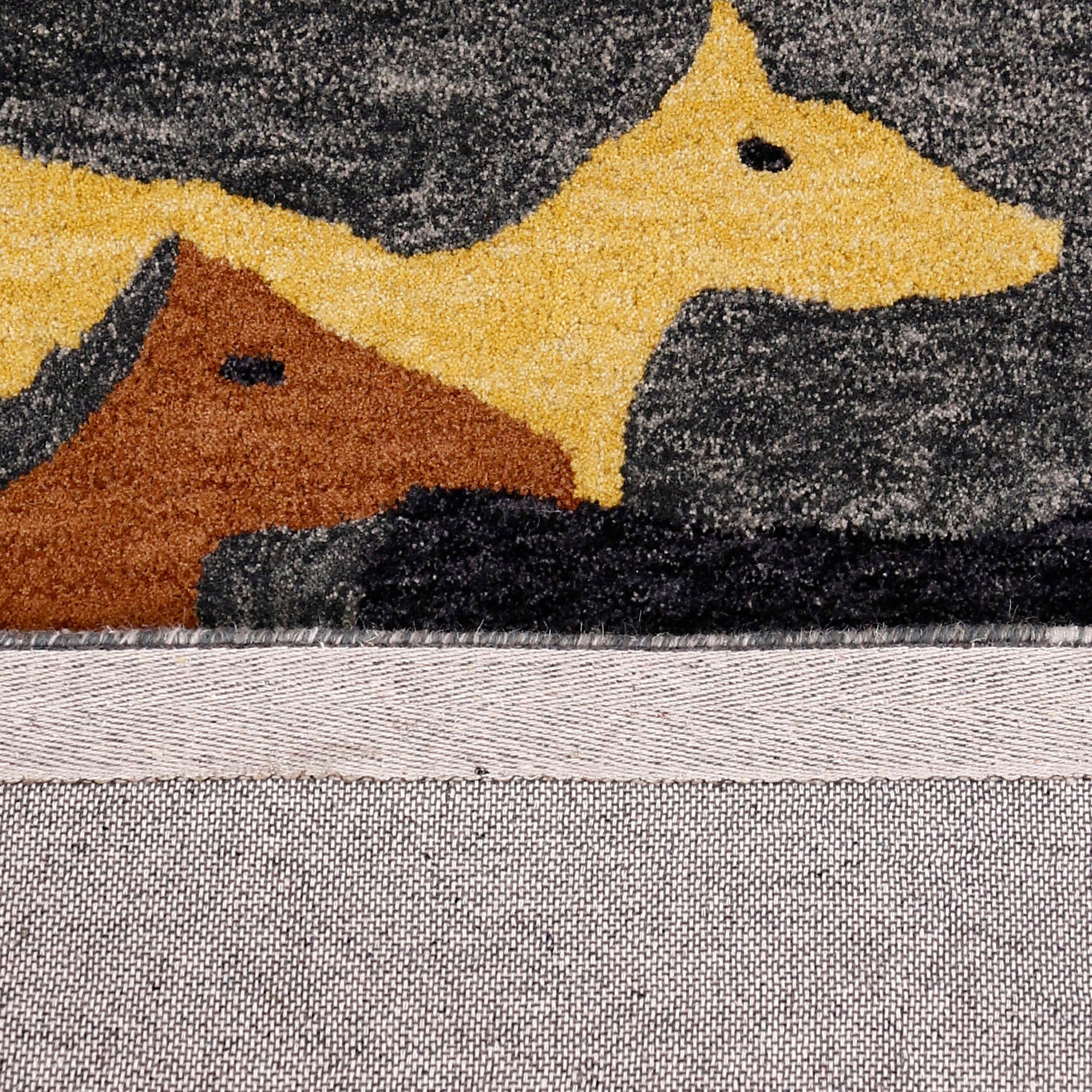 Running Horses Hand Tufted Wool Wall Rug