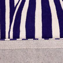 Blue Striped Vase Hand Tufted Wool Wall Rug