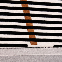 Brown Accent Striped Vase Hand Tufted Wool Wall Rug