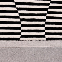 Pink Accent Striped Vase Hand Tufted Wool Wall Rug