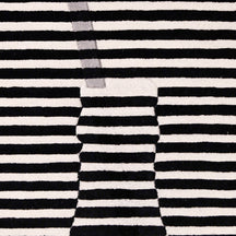 Grey Accent Striped Vase Hand Tufted Wool Wall Rug