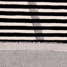 Grey Accent Striped Vase Hand Tufted Wool Wall Rug