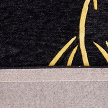 Golden Whirling Dervish Hand Tufted Wool Viscose Wall Rug