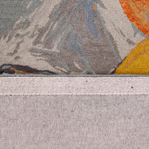 Abstract Brushstroke Hand Tufted Wool Wall Rug
