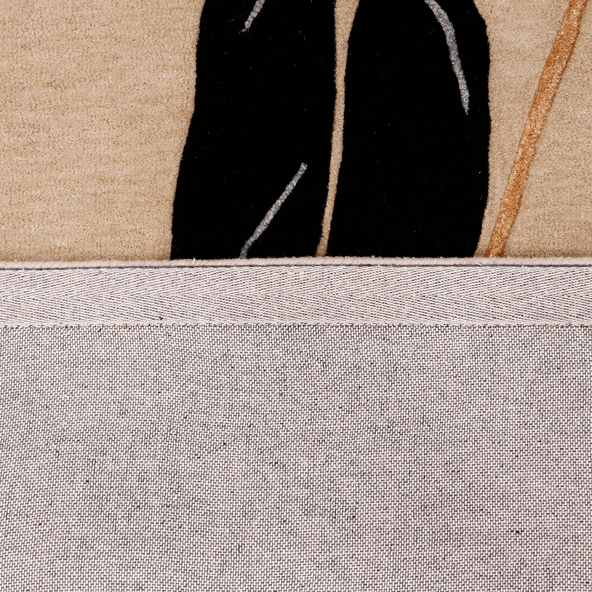 Grey Suit Gentleman Silhouette Hand Tufted Wool Wall Rug