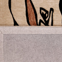 Jazz Trio Musicians Hand Tufted Wool Wall Rug