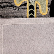 Guitar Treble Clef Hand Tufted Wool Wall Rug