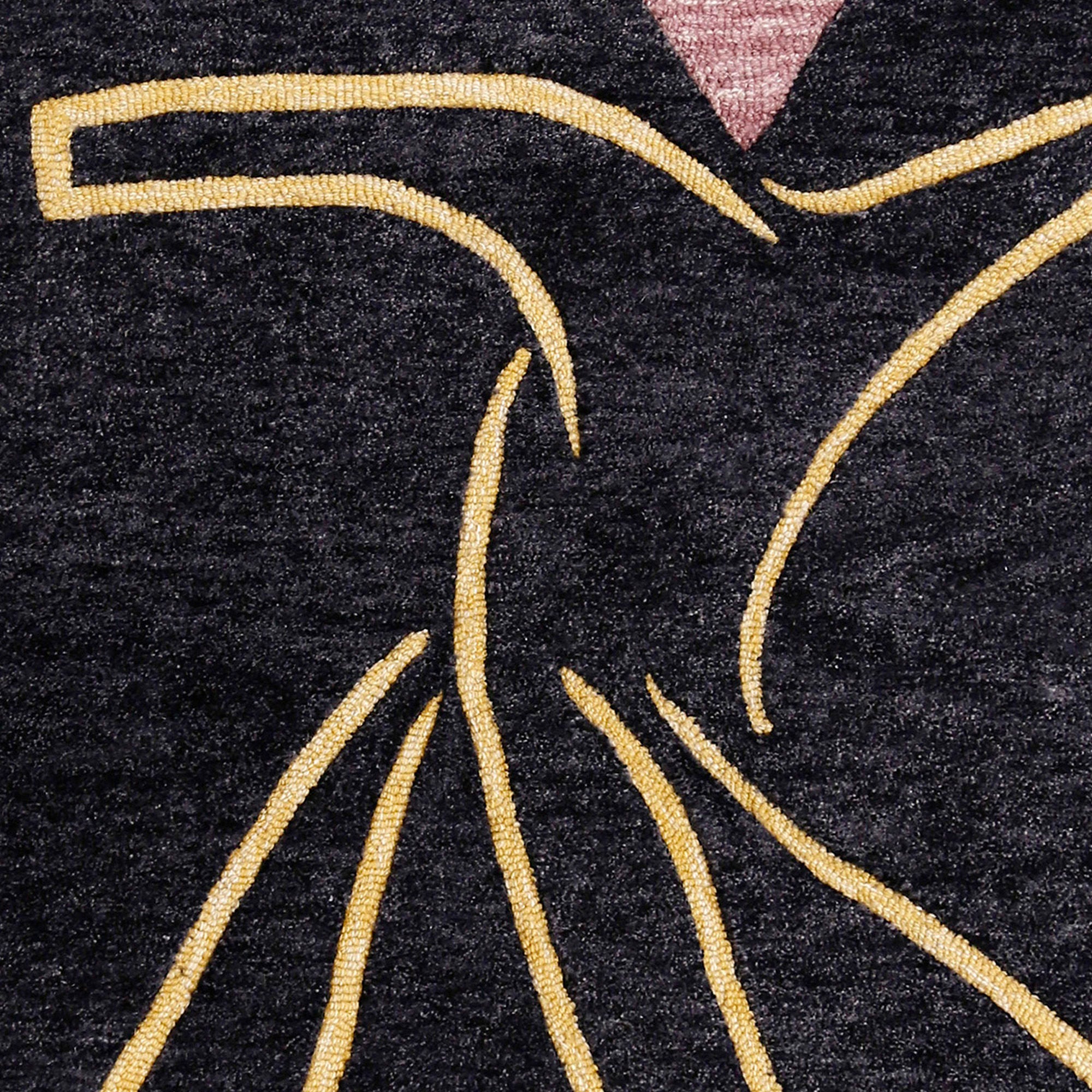 Whirling Dervish Hand Tufted Wool Wall Rug