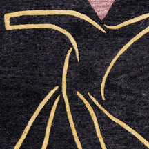 Whirling Dervish Hand Tufted Wool Wall Rug