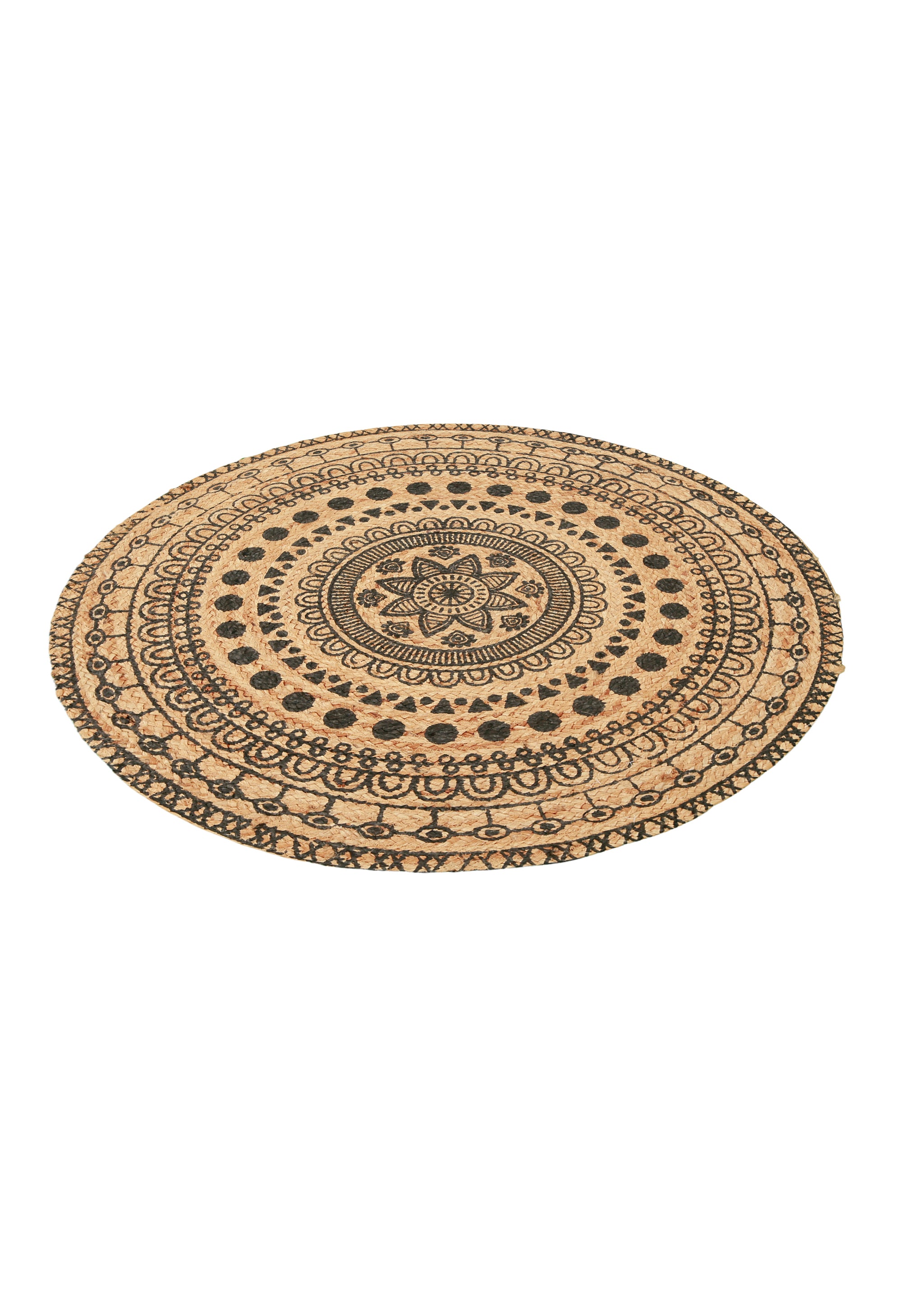 Noir Mandala Dhurrie