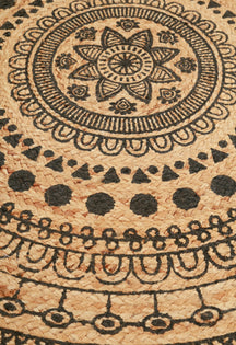 Noir Mandala Dhurrie