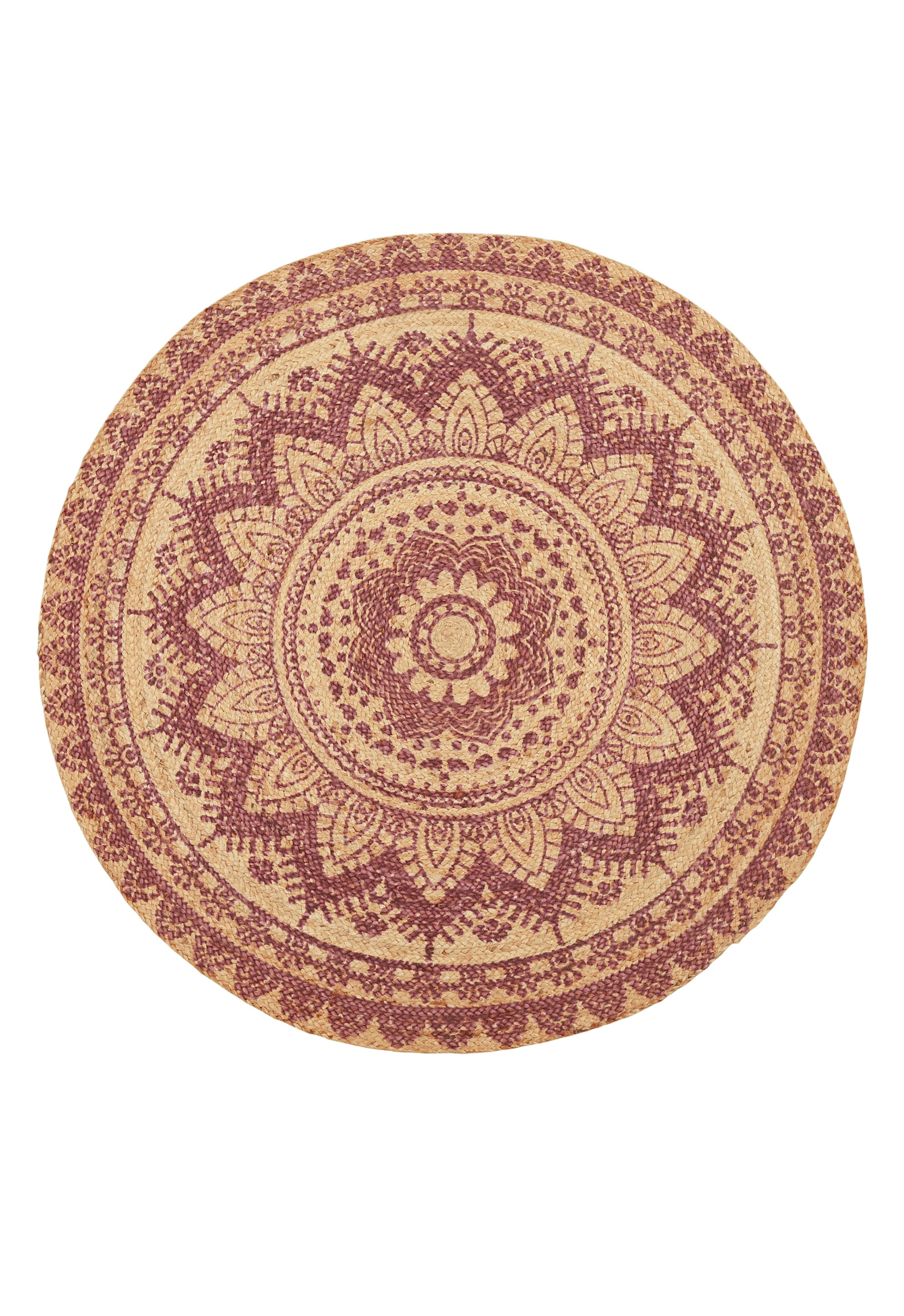 Berry Lotus Dhurrie