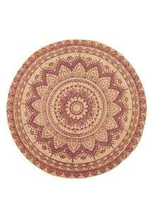 Berry Lotus Dhurrie