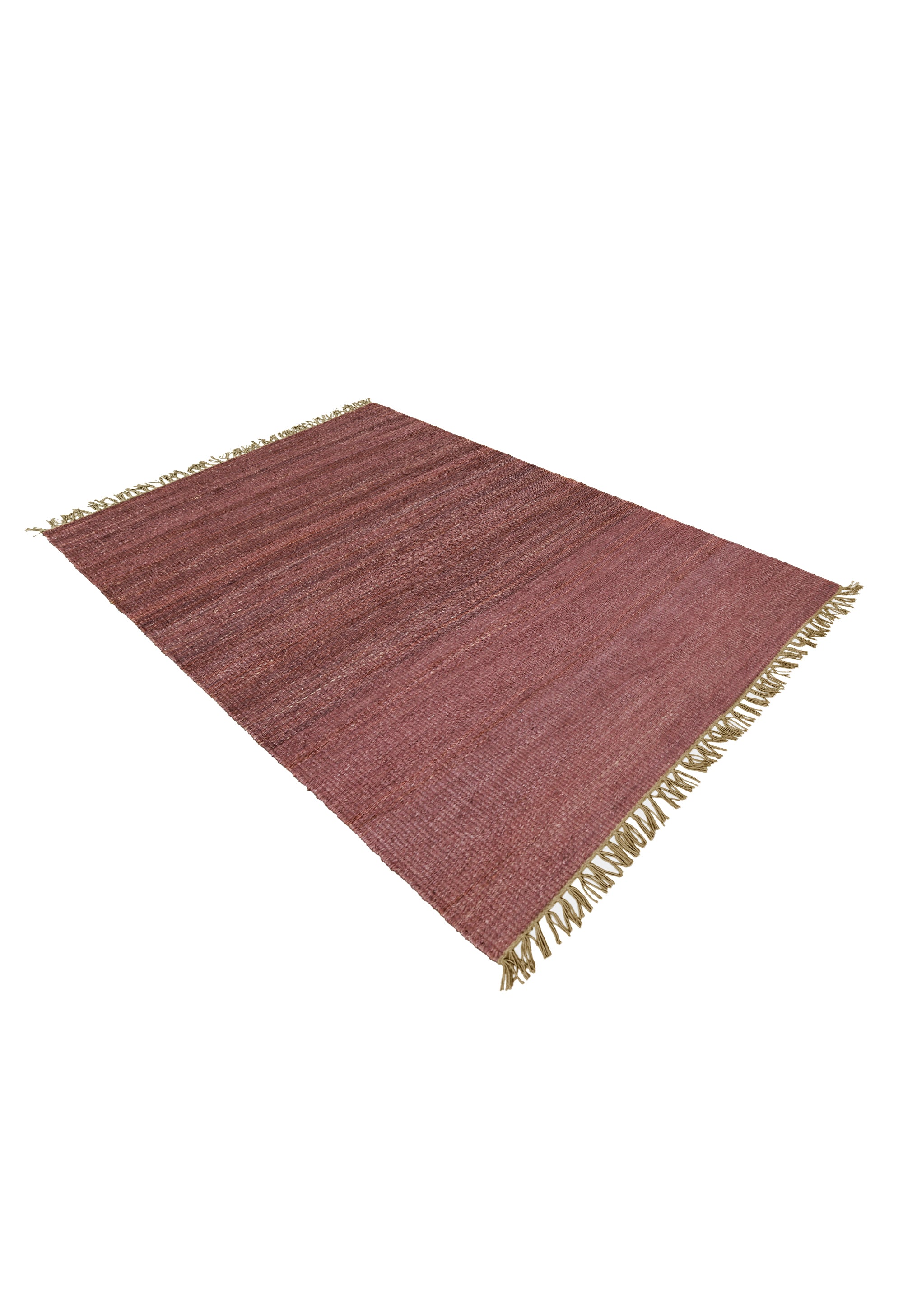 Dusty Rose Plain Dhurrie