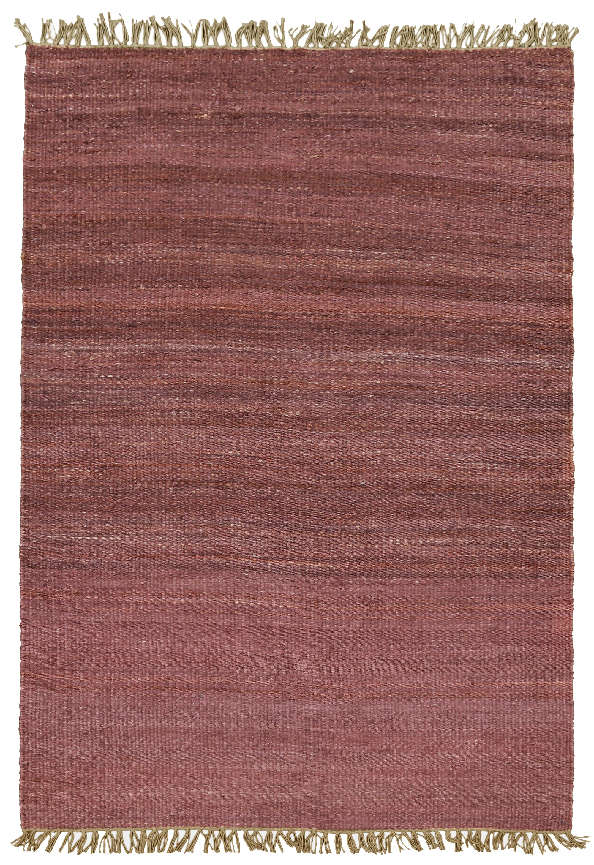 Dusty Rose Plain Dhurrie