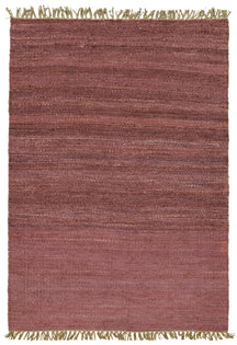 Dusty Rose Plain Dhurrie