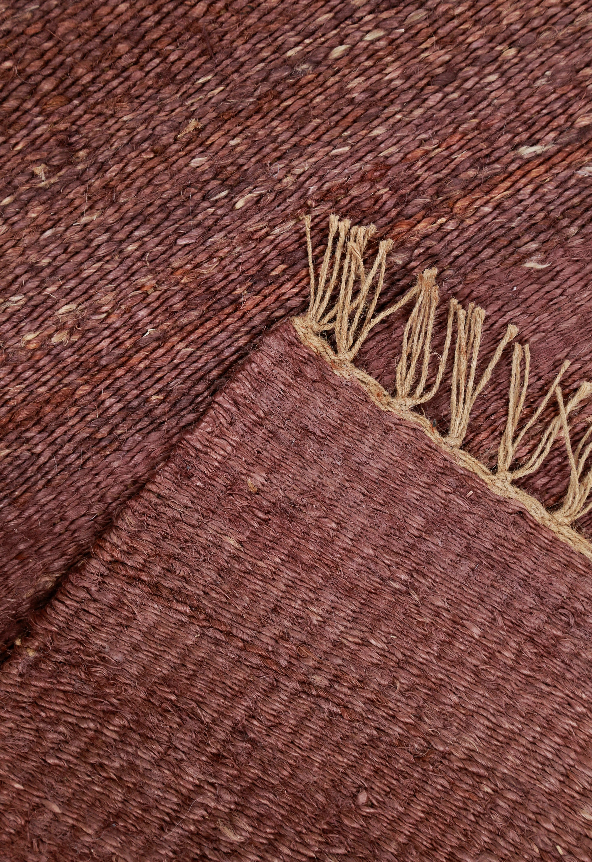 Dusty Rose Plain Dhurrie