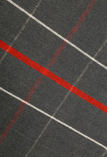 Charcoal Gridline Dhurrie