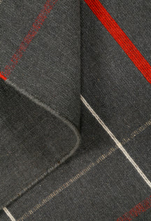 Charcoal Gridline Dhurrie