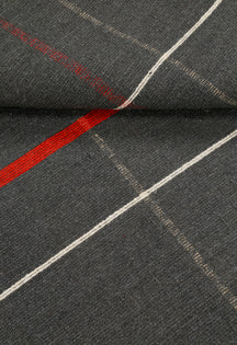 Charcoal Gridline Dhurrie