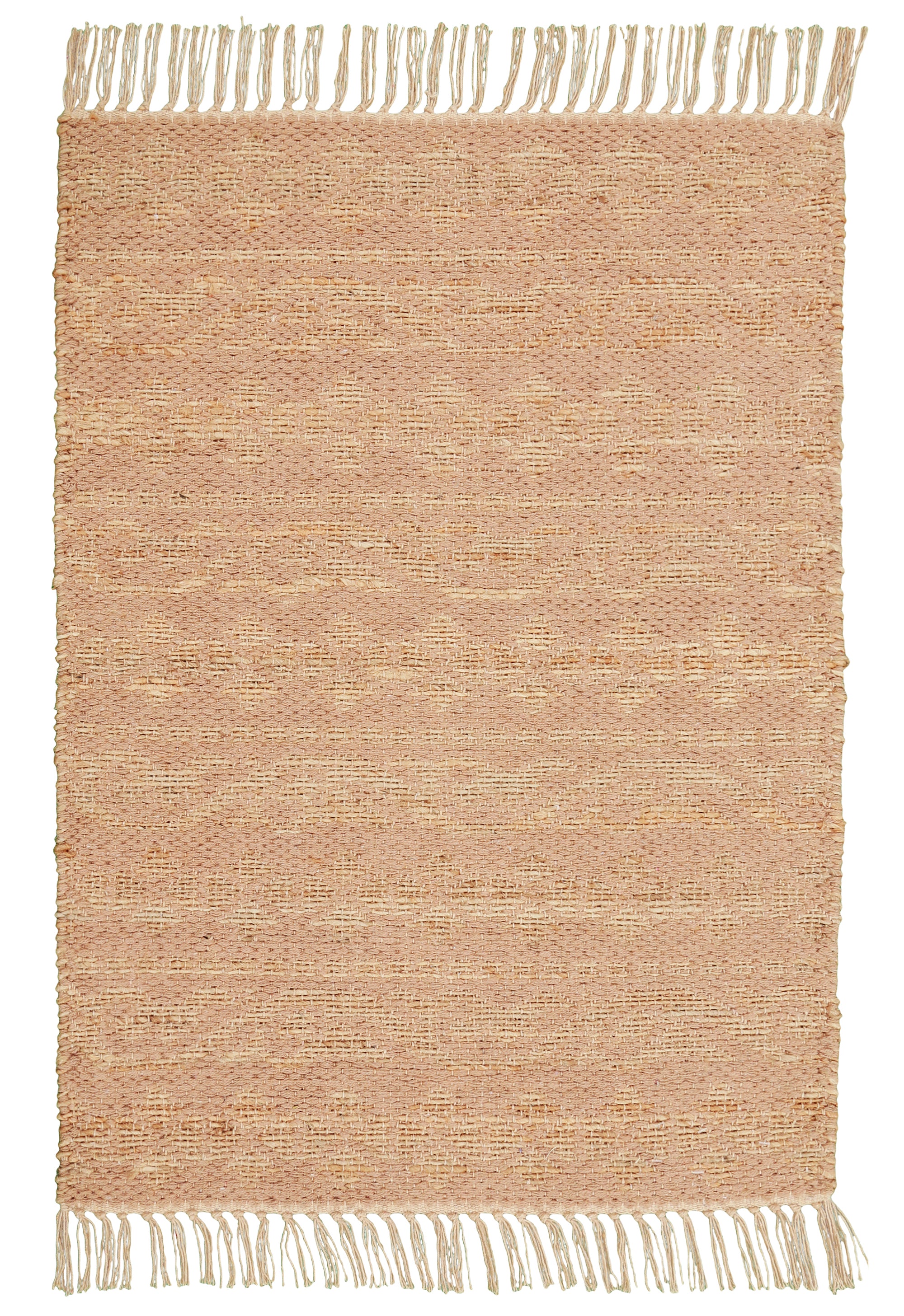 Peach Whisper Weave Dhurrie