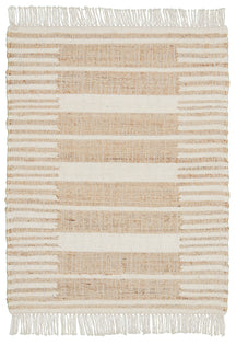 Beige Stripe Dhurrie