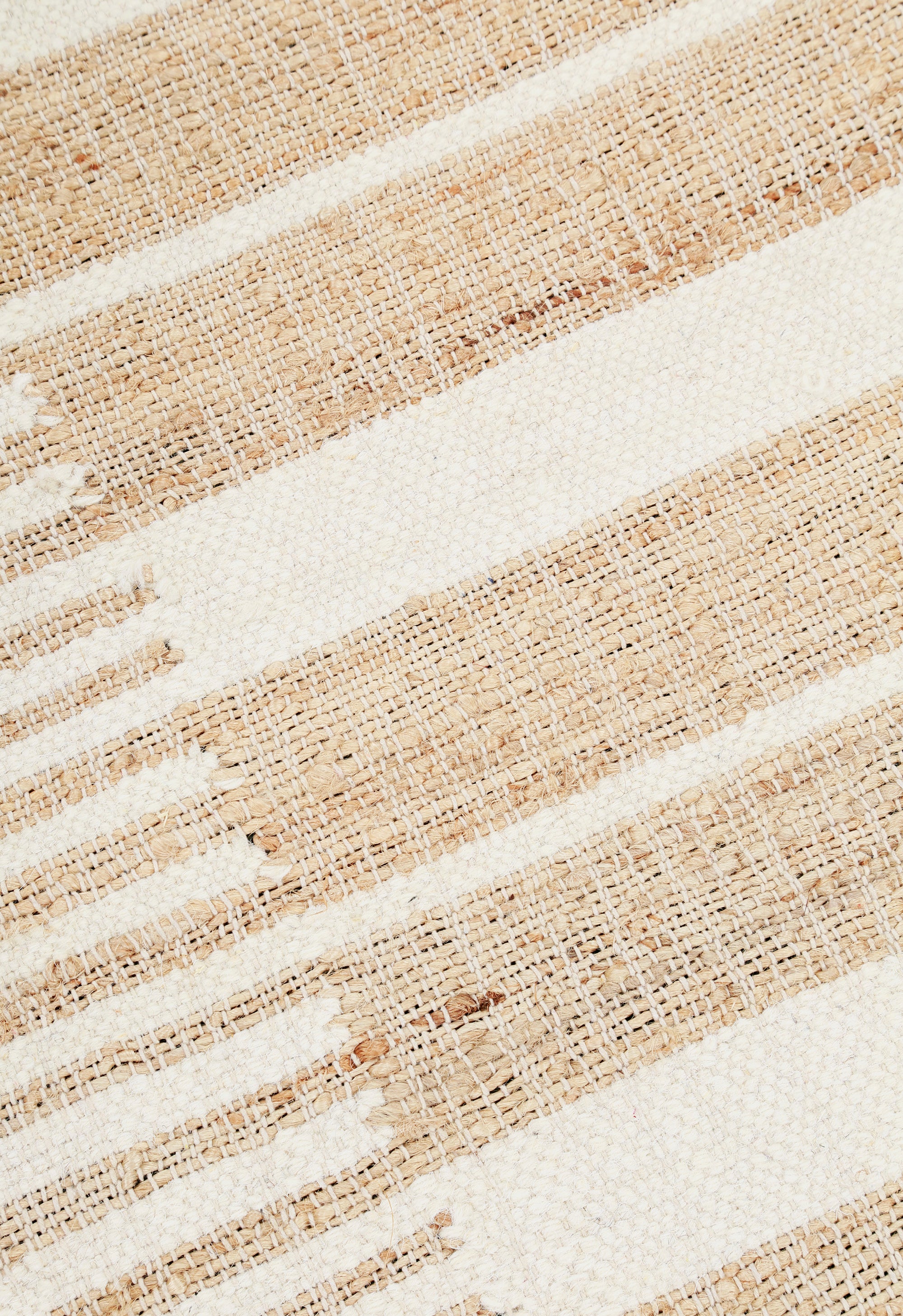 Beige Stripe Dhurrie