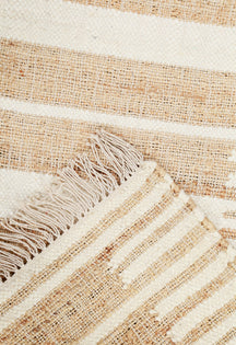Beige Stripe Dhurrie