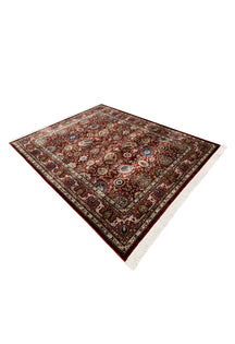 Ruby Red Floral Rug
