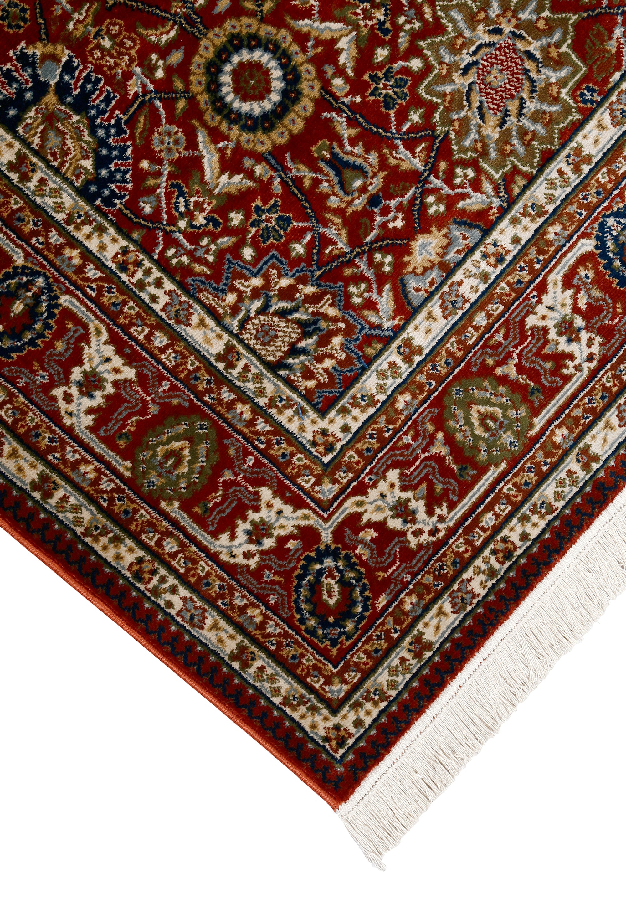 Ruby Red Floral Rug