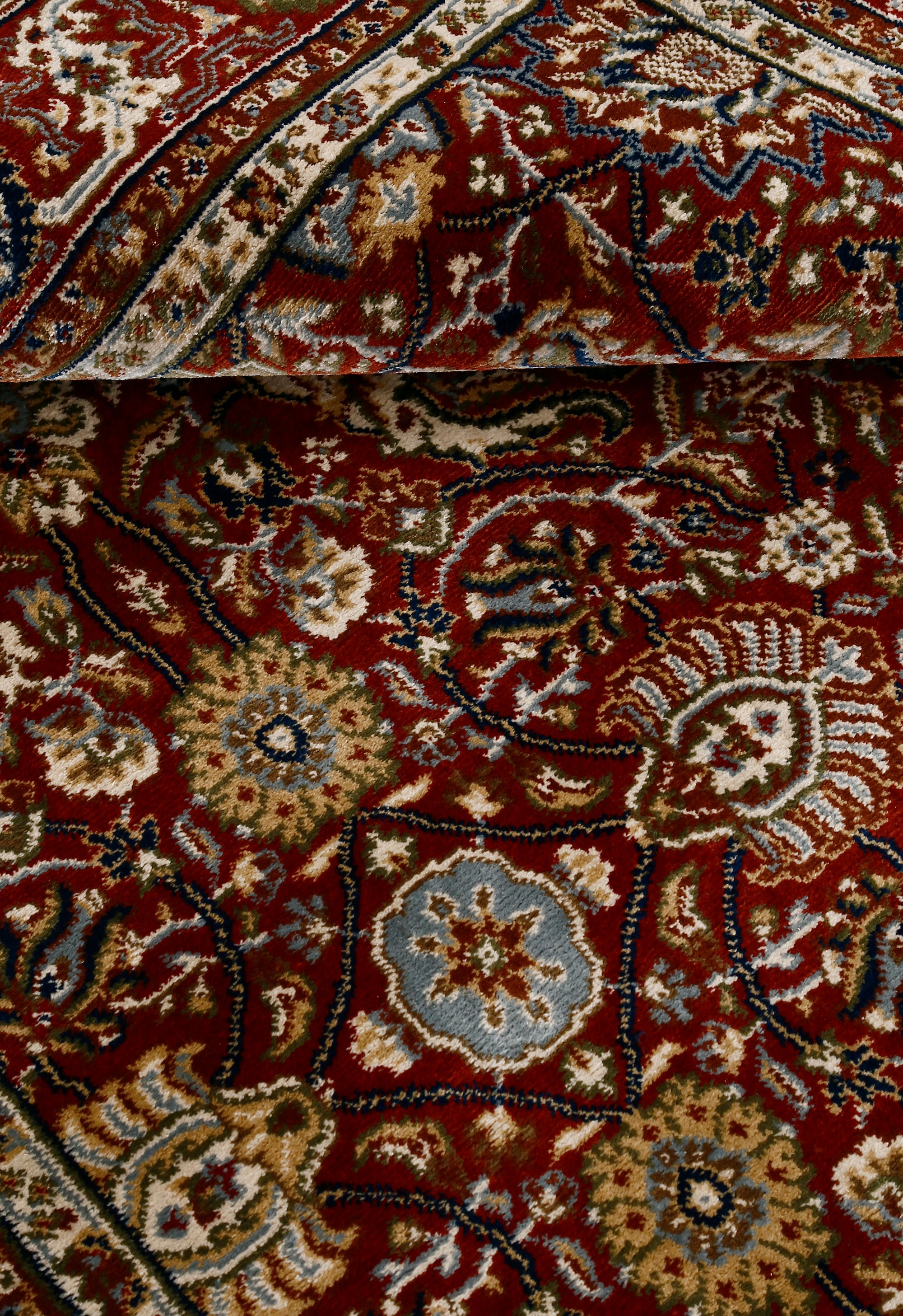 Ruby Red Floral Rug
