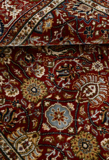 Ruby Red Floral Rug