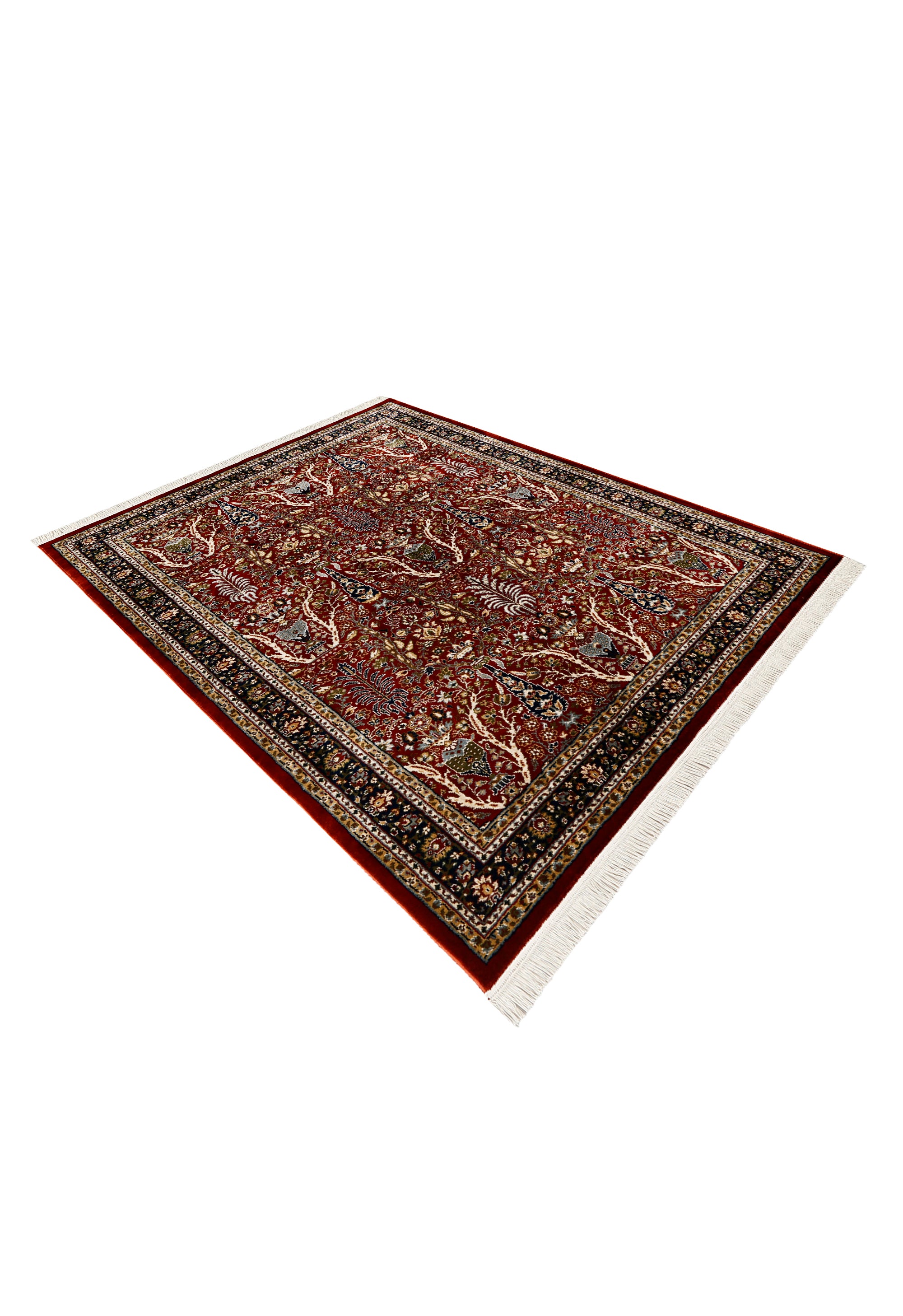 Heritage Red Floral Rug