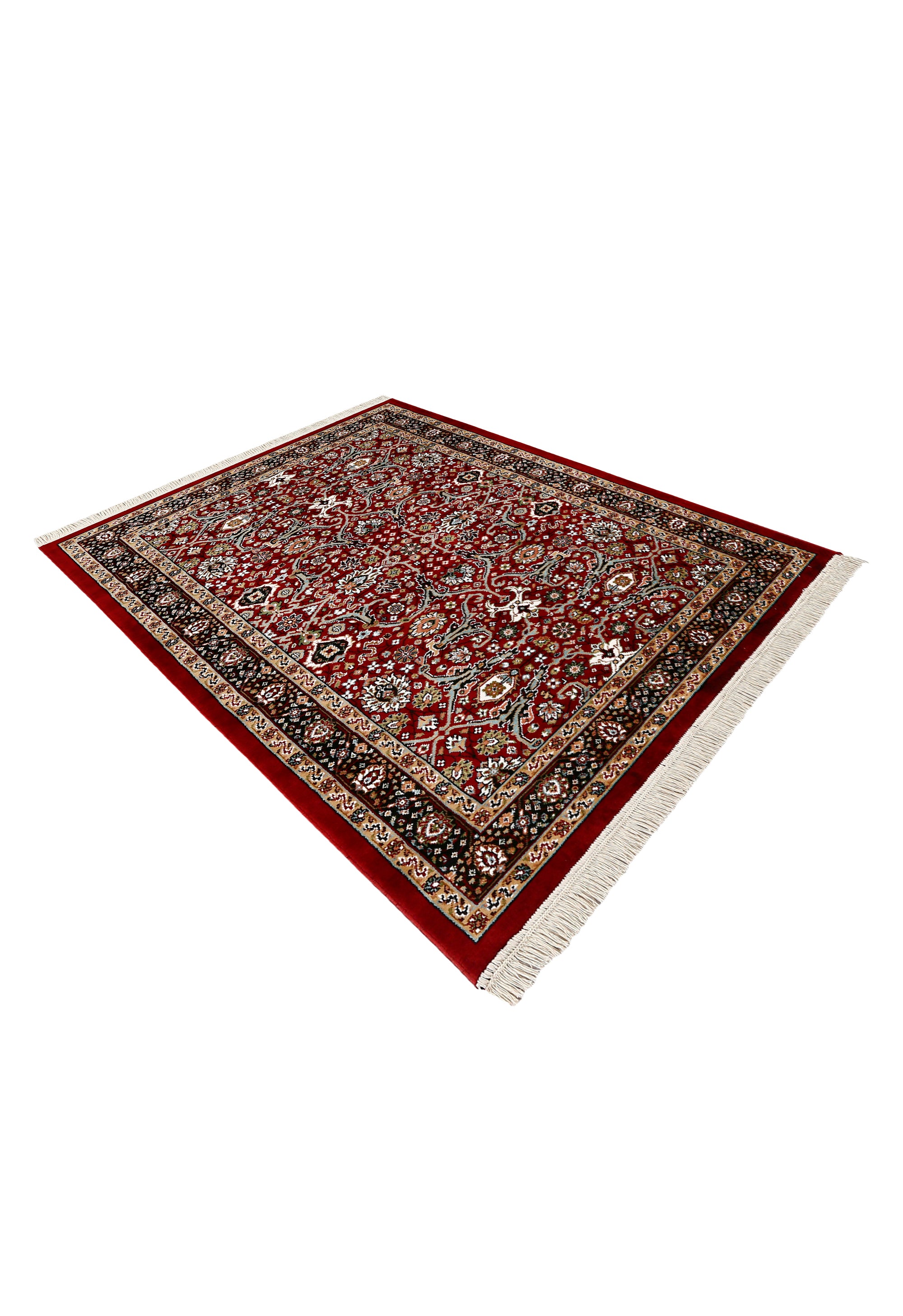 Classic Red Floral Rug