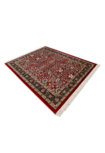 Classic Red Floral Rug