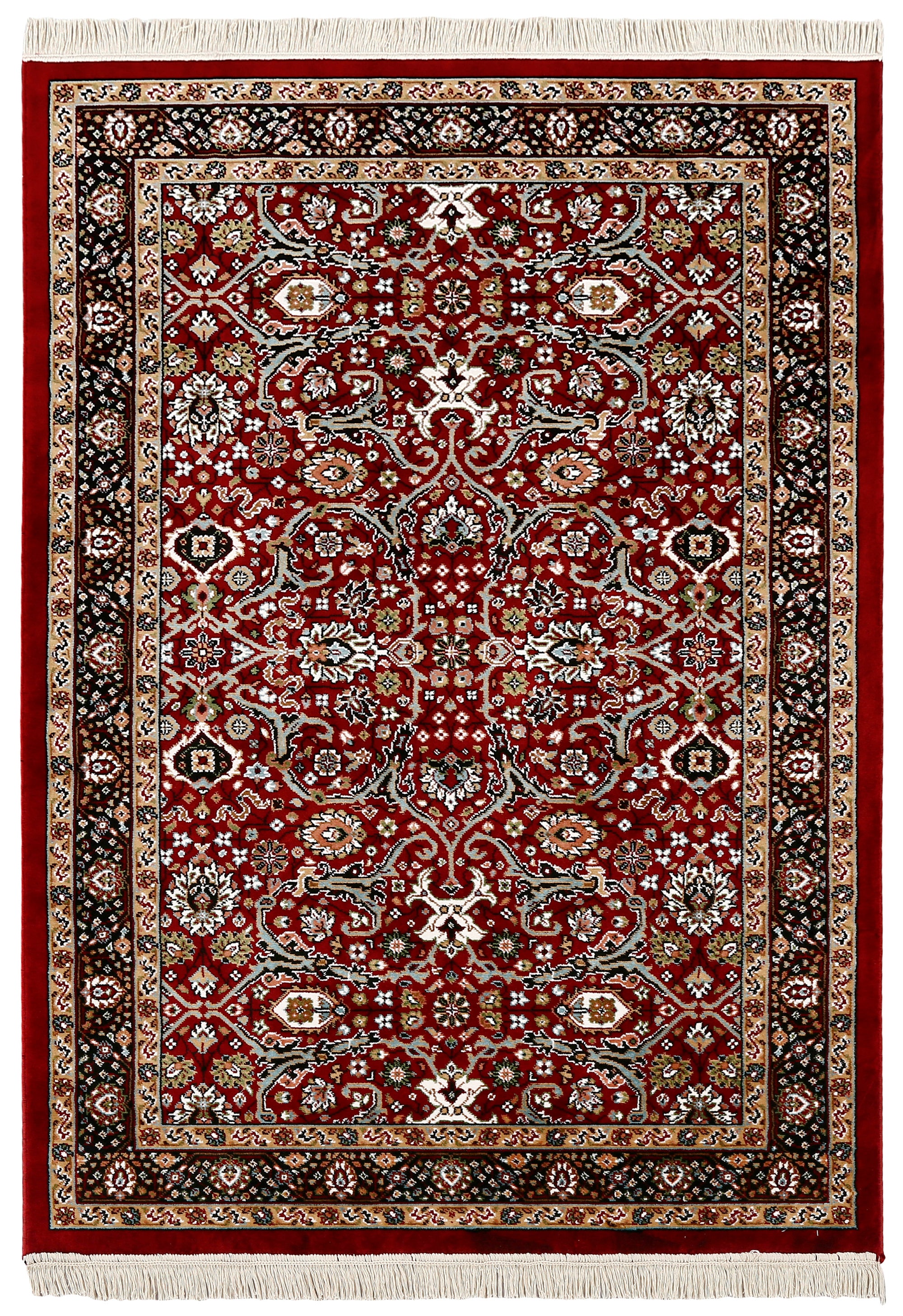 Classic Red Floral Rug