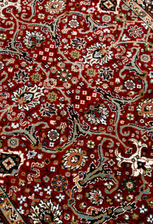 Classic Red Floral Rug