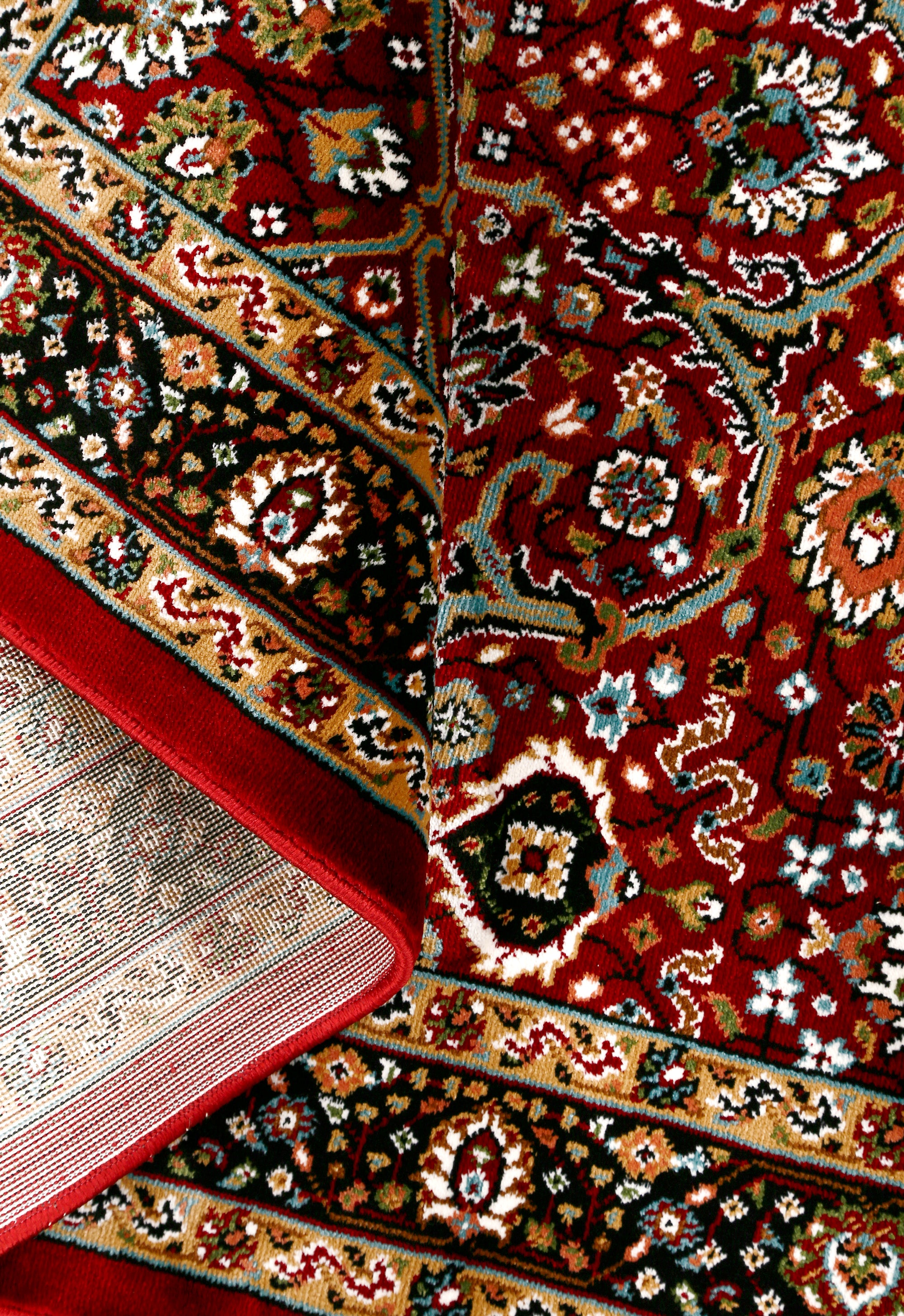 Classic Red Floral Rug