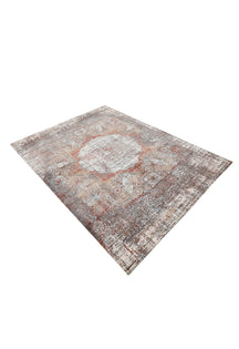Rust Distressed Medallion Rug
