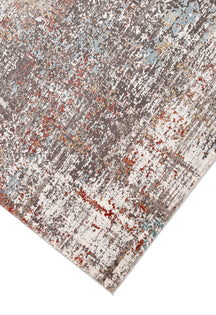 Rust Distressed Medallion Rug