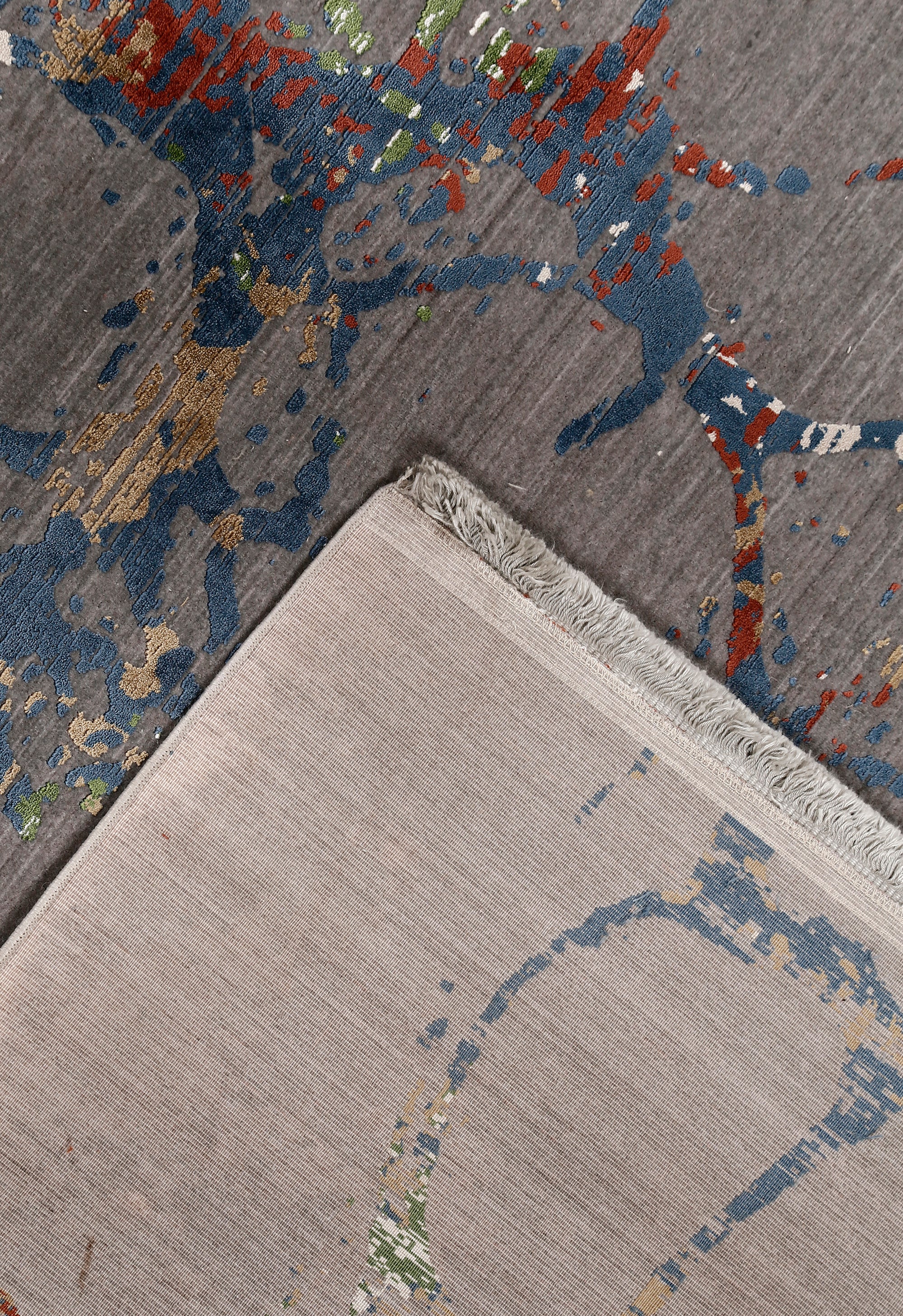 Crackle Abstract Rug