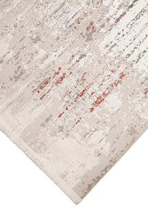 Ivory Ember Damask Rug