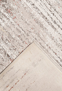 Ivory Ember Damask Rug