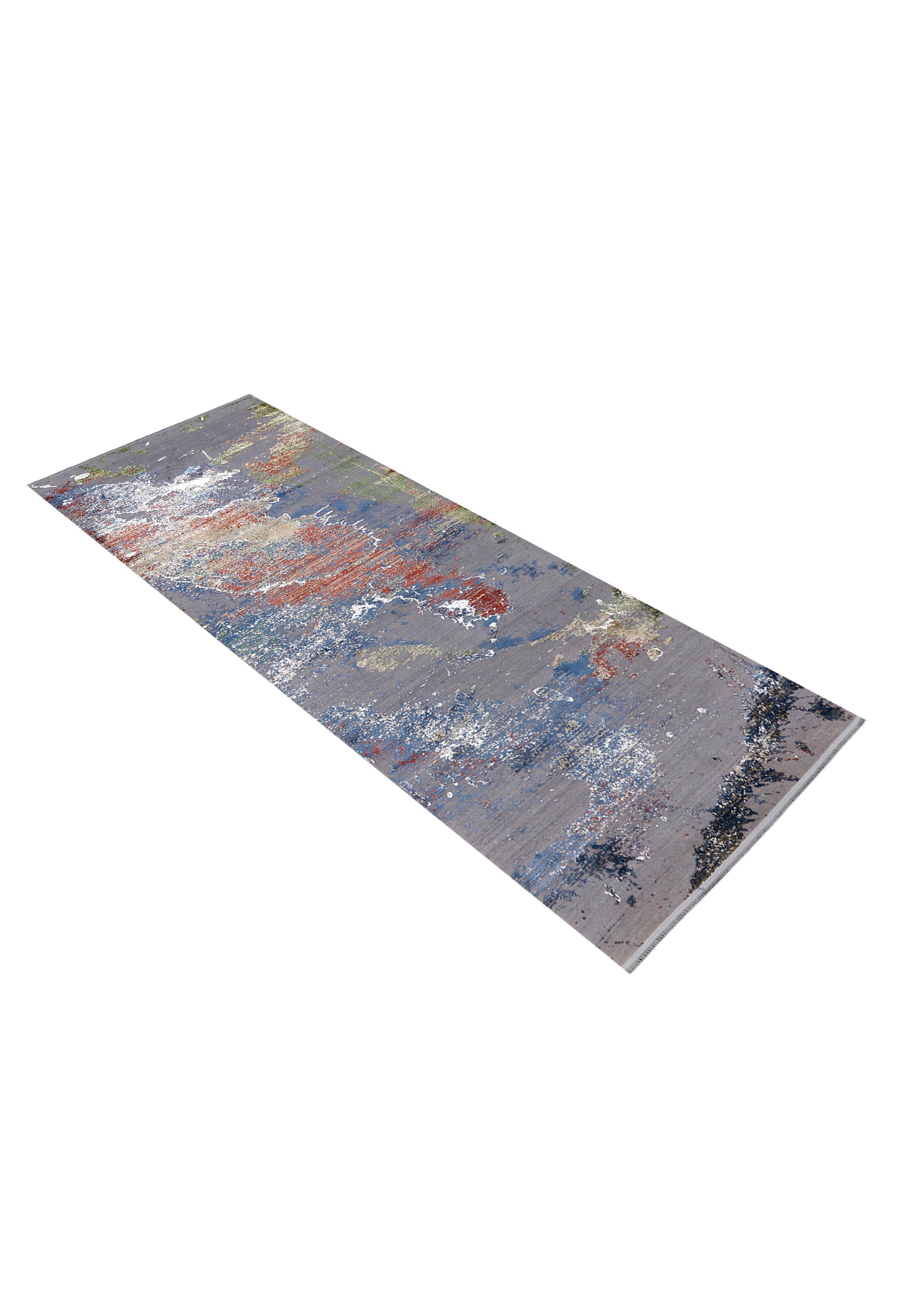 Multicolor Abstract Runner Rug